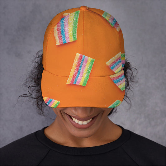 Colorful Gummy Print Baseball Cap