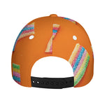 Colorful Gummy Print Baseball Cap