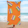 Colorful Gummy Print Beach Towel