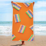 Colorful Gummy Print Beach Towel