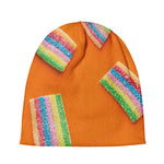 Colorful Gummy Print Beanie