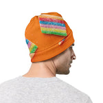 Colorful Gummy Print Beanie