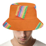 Colorful Gummy Print Bucket Hat
