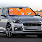 Colorful Gummy Print Car Windshield Sun Shade