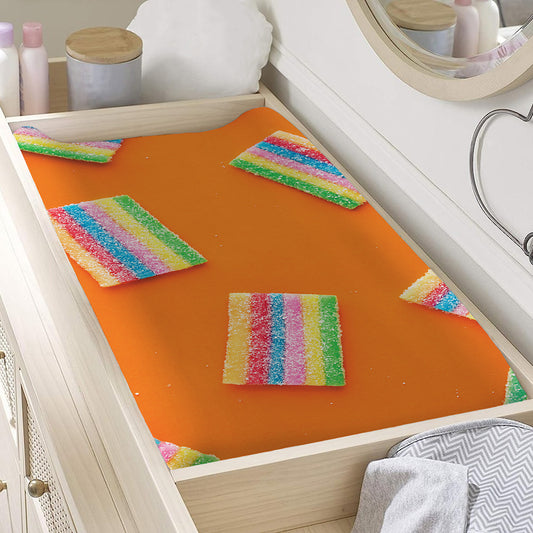 Colorful Gummy Print Changing Pad Cover