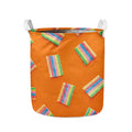 Colorful Gummy Print Collapsible Laundry Basket