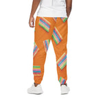 Colorful Gummy Print Cotton Pants
