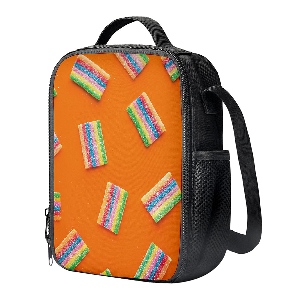 Colorful Gummy Print Crossbody Lunch Bag