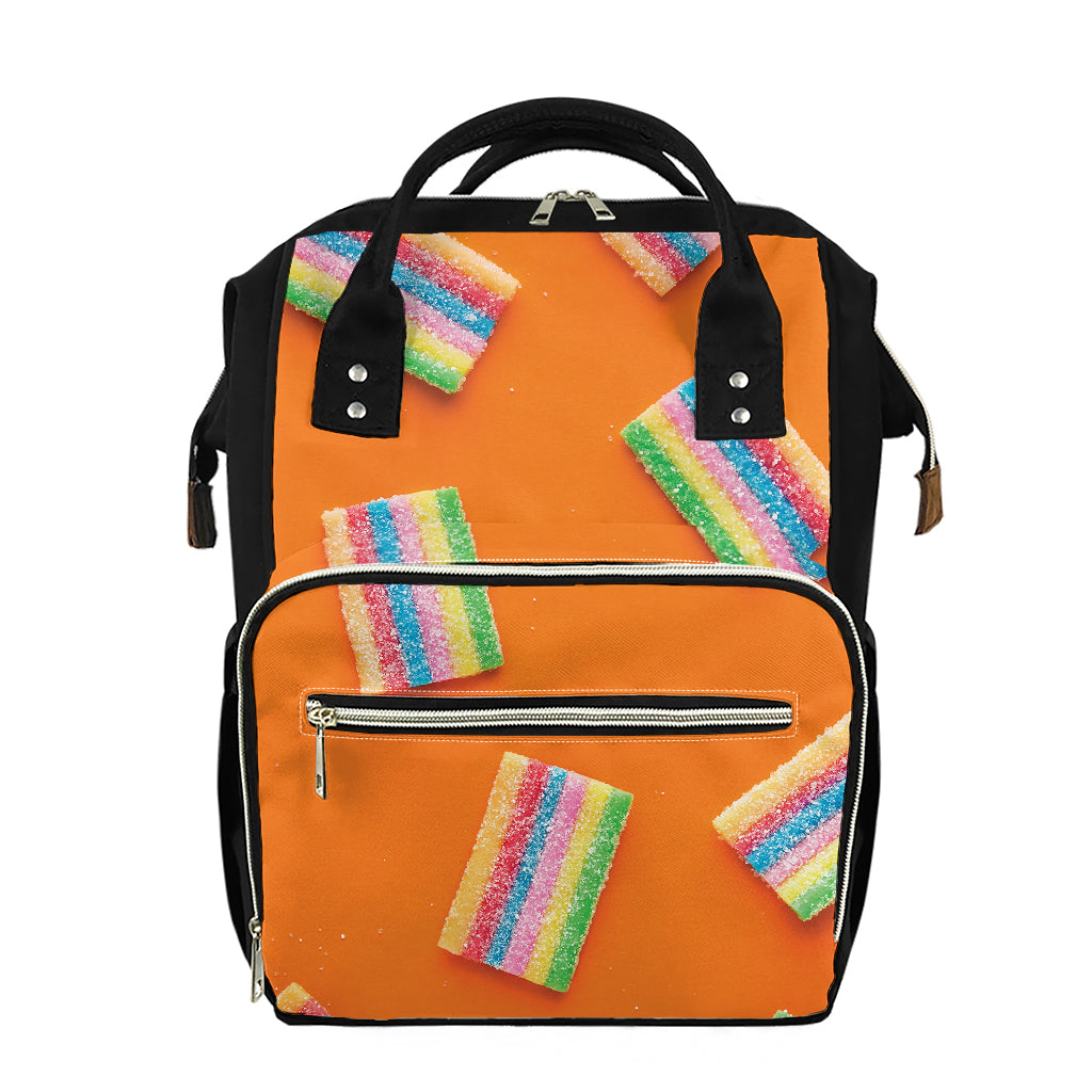 Colorful Gummy Print Diaper Bag