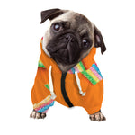 Colorful Gummy Print Dog Zip Up Hoodie