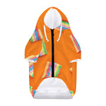 Colorful Gummy Print Dog Zip Up Hoodie