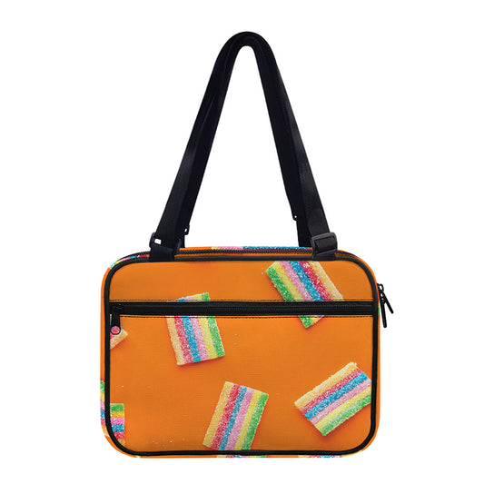 Colorful Gummy Print Double Strap Bible Bag