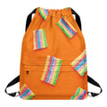 Colorful Gummy Print Drawstring Backpack