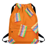 Colorful Gummy Print Drawstring Backpack