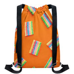 Colorful Gummy Print Drawstring Backpack