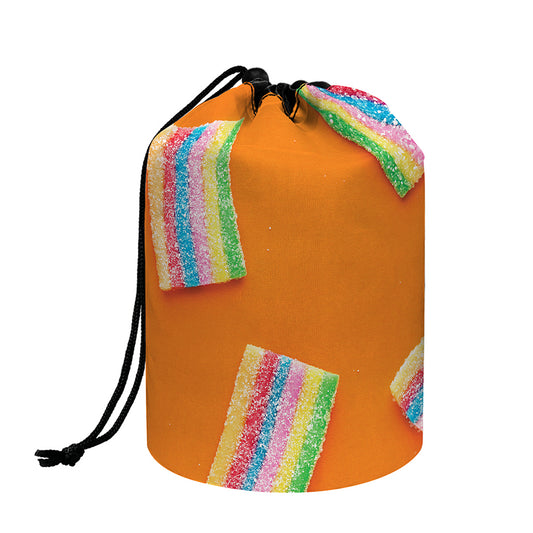 Colorful Gummy Print Drawstring Makeup Bag