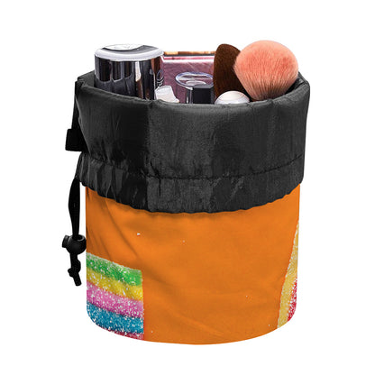 Colorful Gummy Print Drawstring Makeup Bag