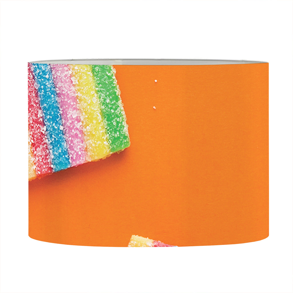 Colorful Gummy Print Drum Lamp Shade