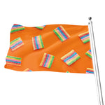 Colorful Gummy Print Flag
