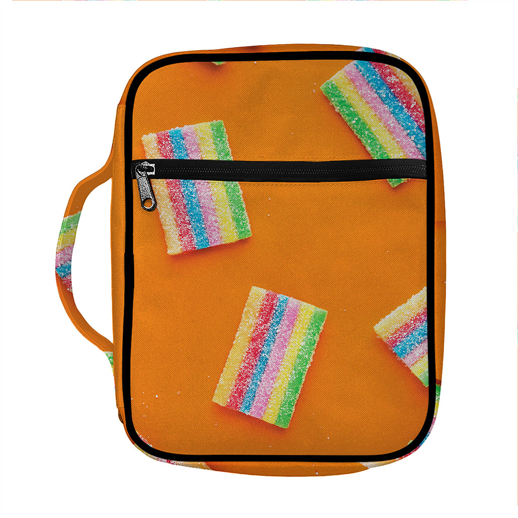Colorful Gummy Print Front Pocket Bible Bag