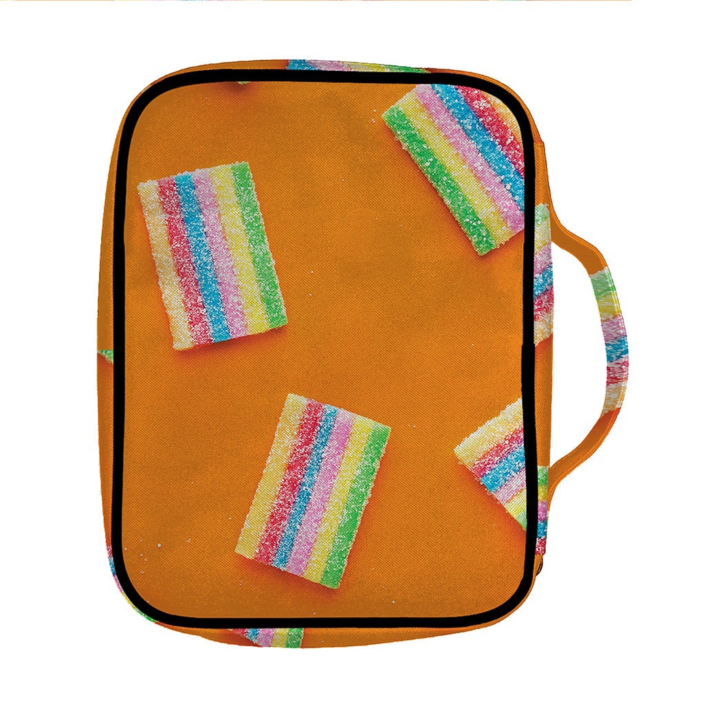 Colorful Gummy Print Front Pocket Bible Bag