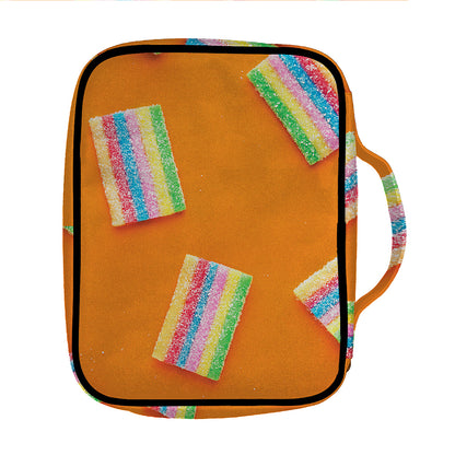 Colorful Gummy Print Front Pocket Bible Bag