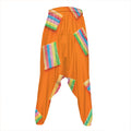 Colorful Gummy Print Hammer Pants