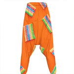 Colorful Gummy Print Hammer Pants