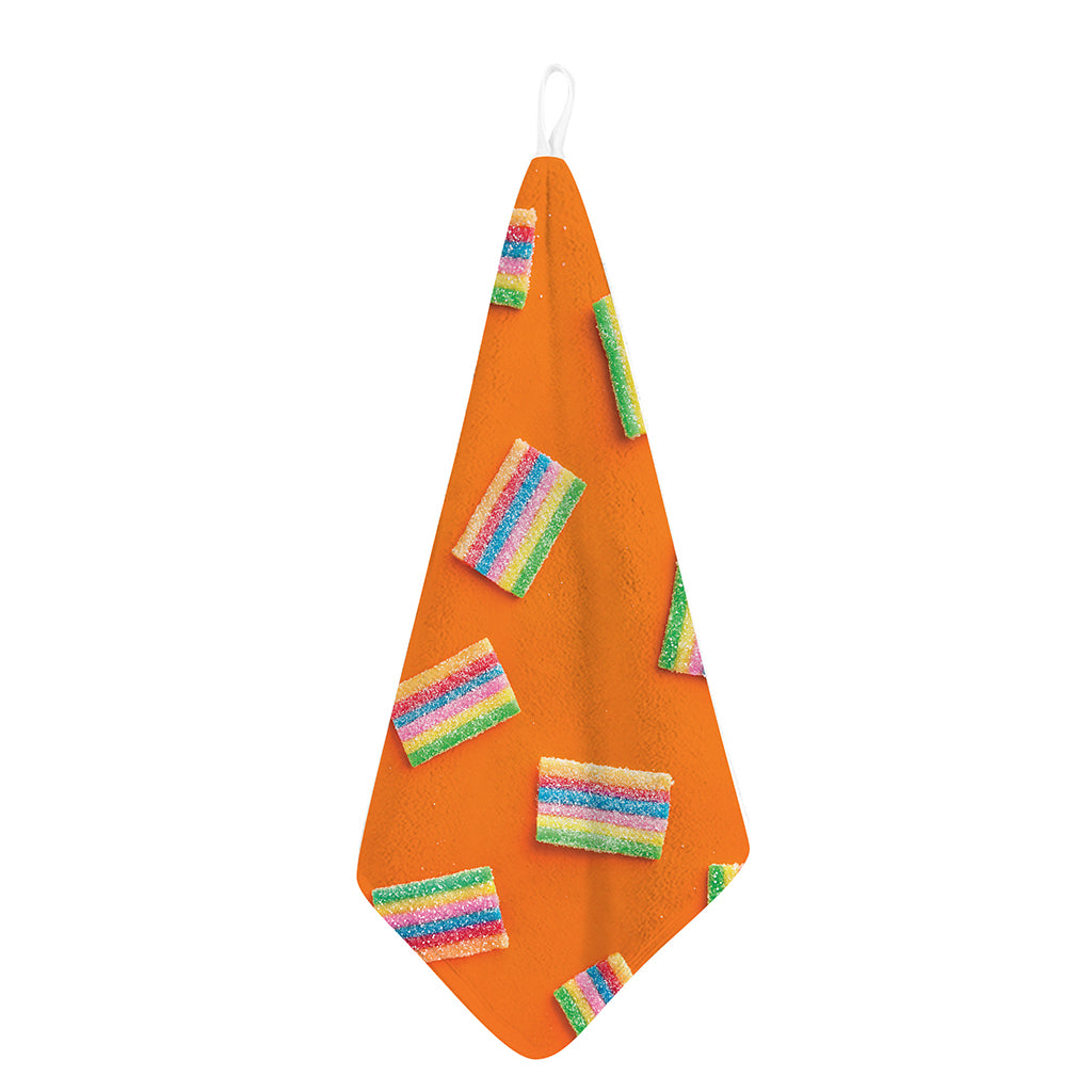 Colorful Gummy Print Hand Towel