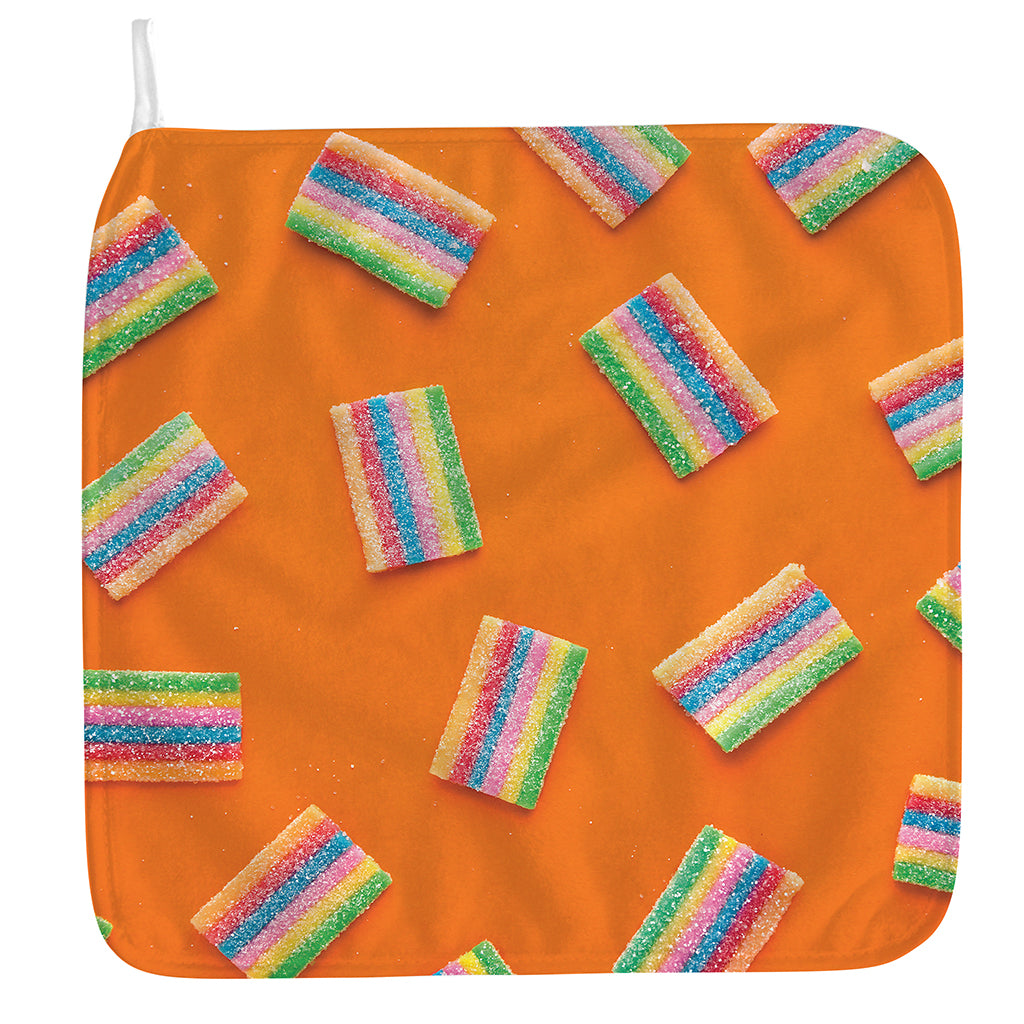Colorful Gummy Print Hand Towel