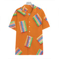 Colorful Gummy Print Hawaiian Shirt