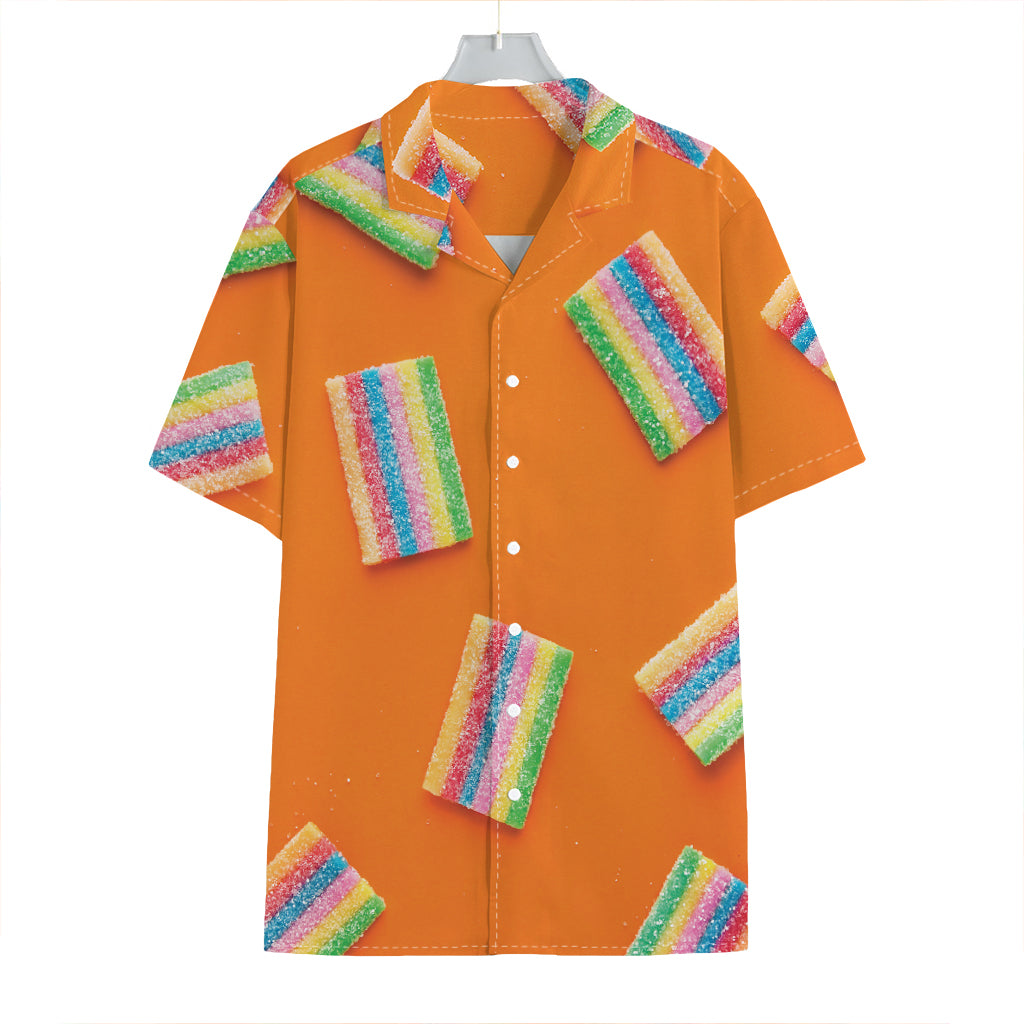 Colorful Gummy Print Hawaiian Shirt