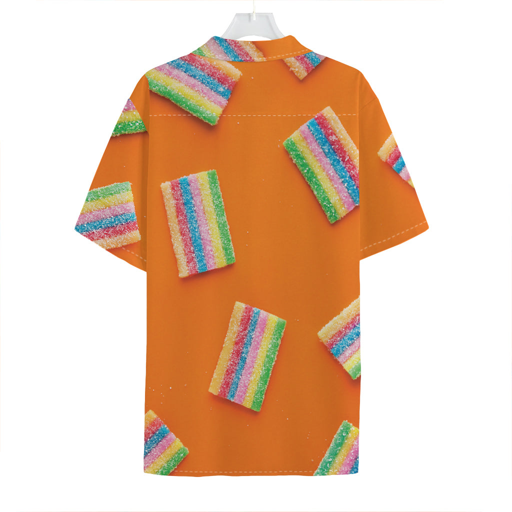 Colorful Gummy Print Hawaiian Shirt