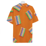 Colorful Gummy Print Hawaiian Shirt