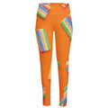 Colorful Gummy Print High-Waisted Pocket Leggings