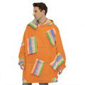 Colorful Gummy Print Hoodie Blanket