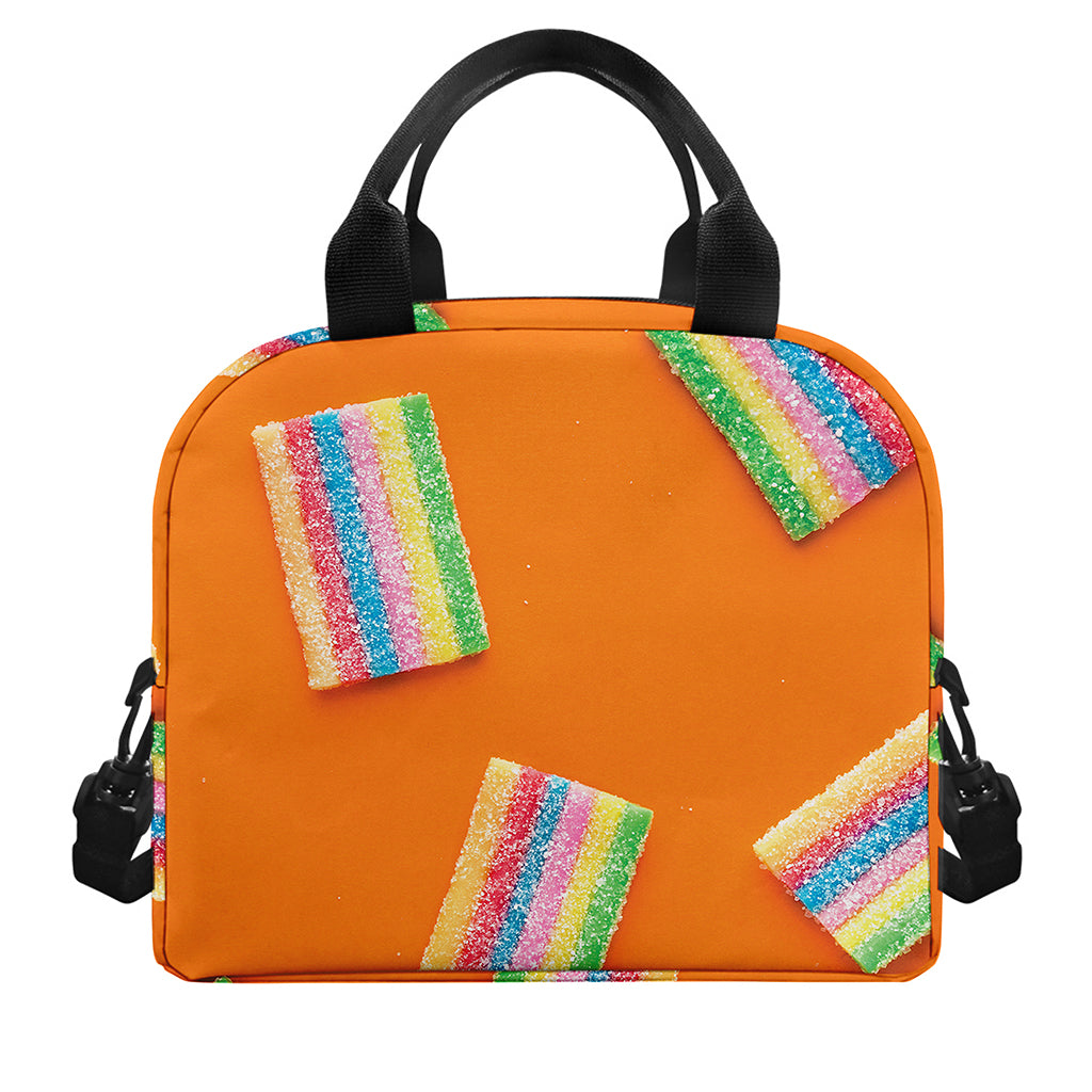 Colorful Gummy Print Insulated Lunch Bag