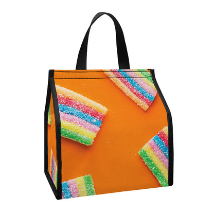 Colorful Gummy Print Insulated Lunch Tote