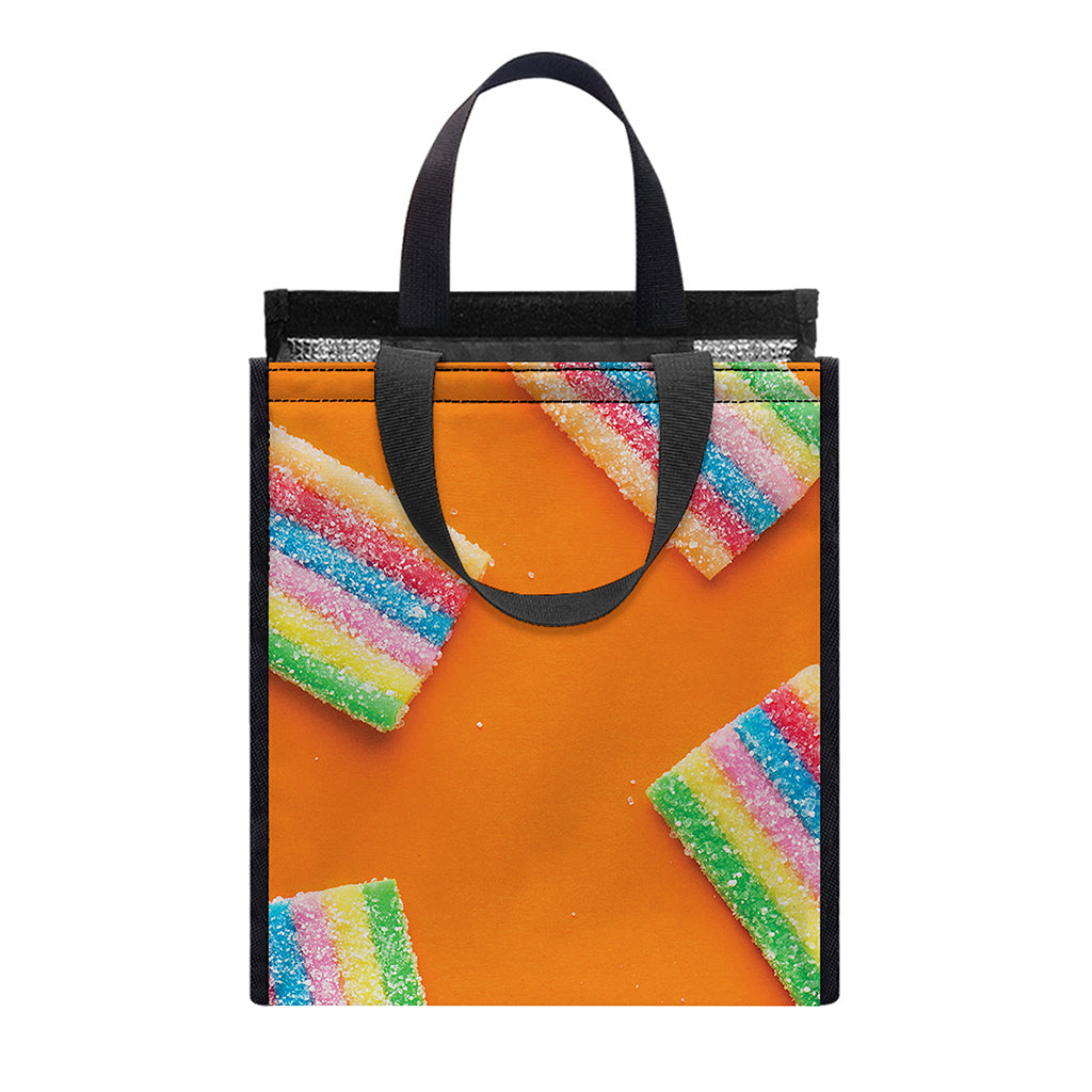 Colorful Gummy Print Insulated Lunch Tote