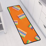 Colorful Gummy Print Long Kitchen Mat