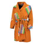 Colorful Gummy Print Men's Bathrobe