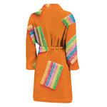 Colorful Gummy Print Men's Bathrobe