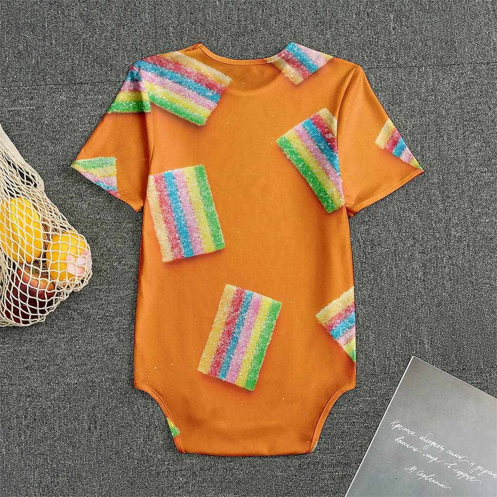 Colorful Gummy Print Men's Bodysuit