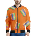 Colorful Gummy Print Men's Bomber Jacket
