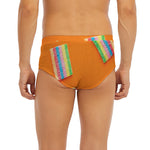 Colorful Gummy Print Men's Briefs