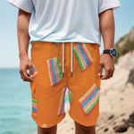 Colorful Gummy Print Men's Cargo Shorts