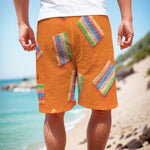 Colorful Gummy Print Men's Cargo Shorts