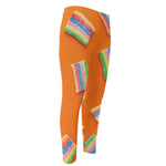 Colorful Gummy Print Men's Compression Pants