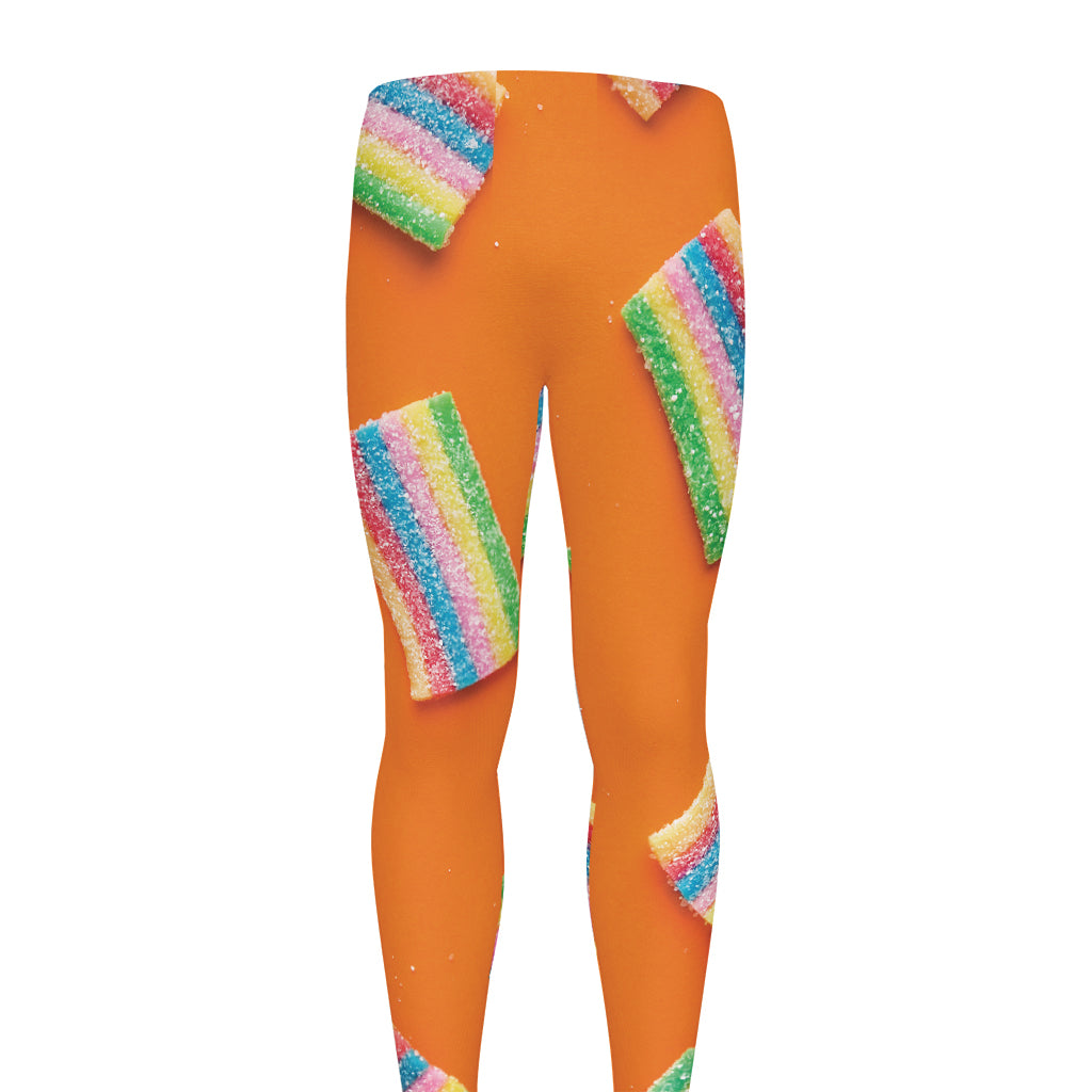 Colorful Gummy Print Men's leggings