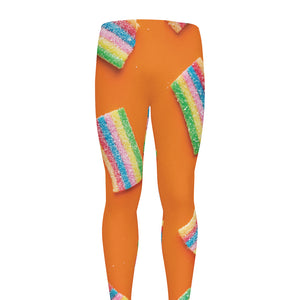 Colorful Gummy Print Men's leggings